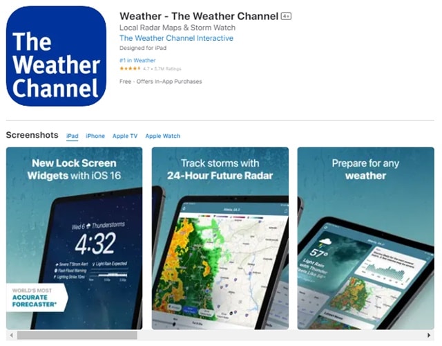 แอป The Weather Channel