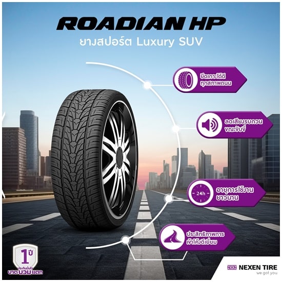 NEXEN TIRE ยางรุ่น ROADIAN HP