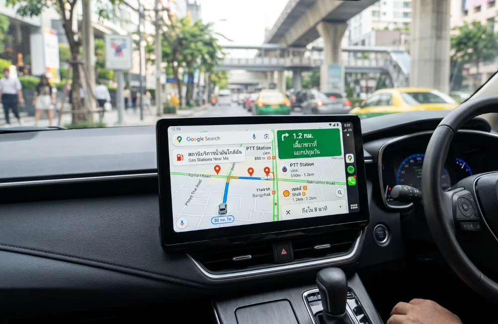 วิธีหาปั๊มน้ำมันใกล้ฉันผ่าน Google Maps