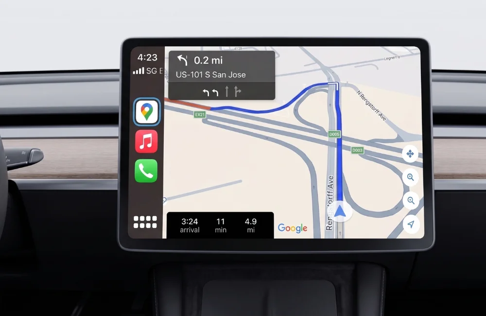 วิธีหาปั๊มน้ำมันใกล้ฉันผ่าน Apple CarPlay / Android Auto